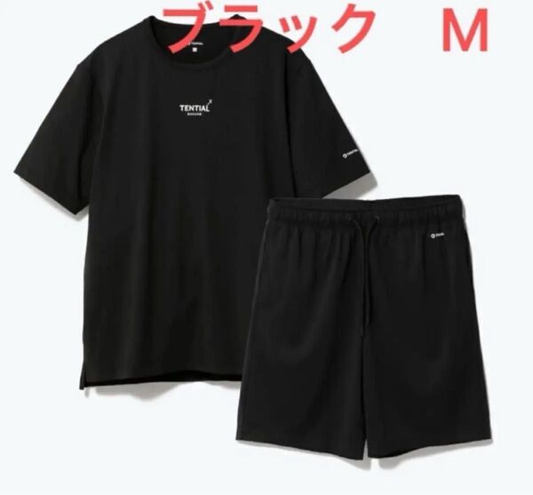 TENTIAL BAKUNE Dry 半袖Tシャツ ショートパンツ セット M ブラック