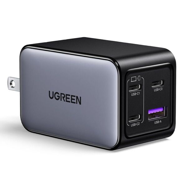UGREEN Nexode 65W 急速 充電器【4ポート】USB-C×3+USB-A×1