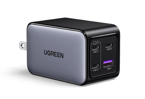 UGREEN Nexode 65W 急速 充電器【4ポート】USB-C×3+USB-A×1