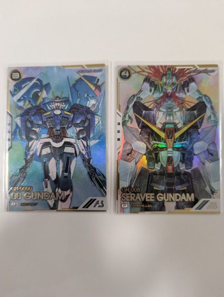 アーセナルベース ダブルオーガンダム セラヴィーガンダム パラレル シークレット 2枚セット
