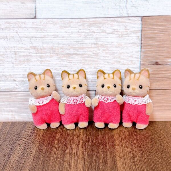 シルバニアファミリー シマネコの赤ちゃん4つセット