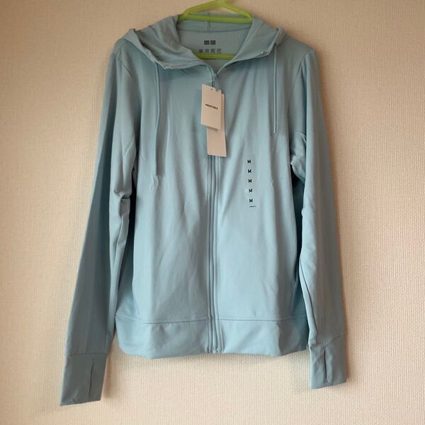 エアリズム UVカット フルジップパーカ カラー: 61 BLUE UNIQLO ユニクロ