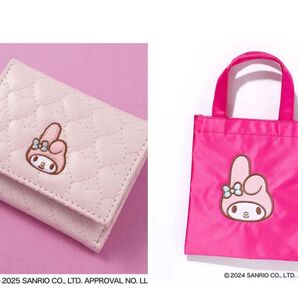 マイメロディ ハートキルティング ミニ財布&おでかけサテンバッグ