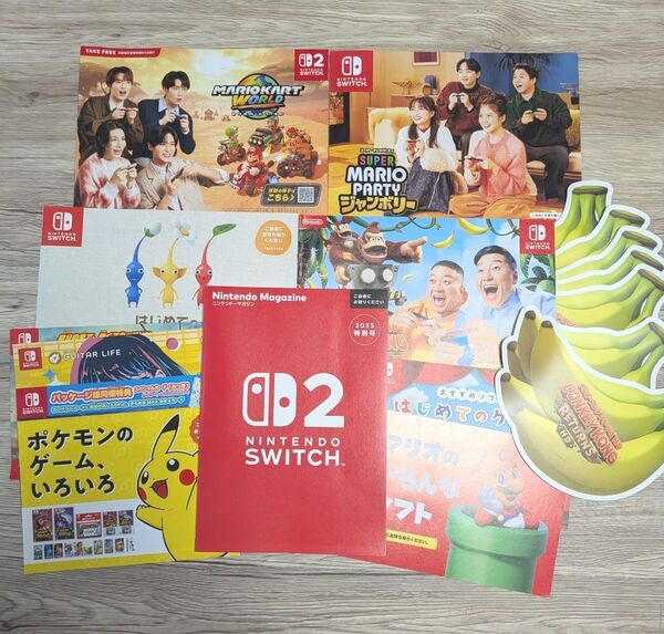 Switch Switch2 カタログ ニンテンドーマガジン 2025 ポケモン マリオ ドンキーコング SnowMan