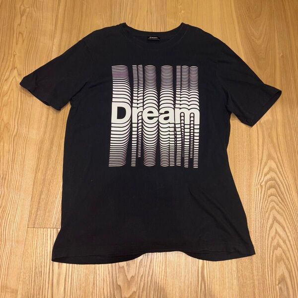 DIESEL ディーゼル 半袖 Tシャツ グラフィック プリント L 黒