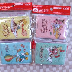 ディズニー 未開封 キリン ディズニー コンプリート 4種類 キリンビバレッジ ラゲッジタグ