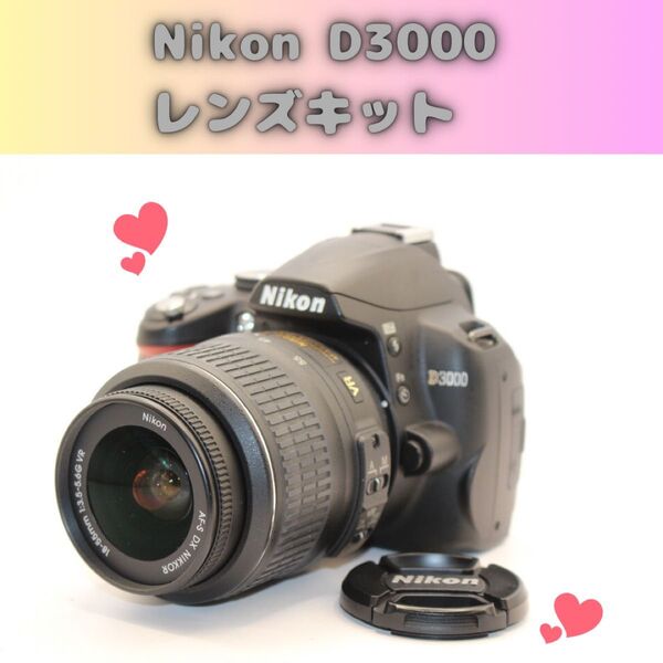★お買い得★ Nikon D3000 レンズキット ニコン デジタル一眼レフカメラ DX NIKKOR