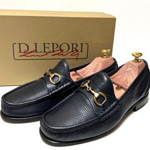 ダニエルレポリ メンズ ビットローファー ネイビーGDビット イタリア製 D.Lepori 92adria nvg