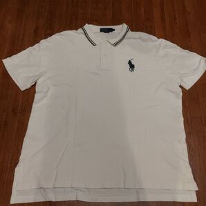POLO BY RALPH LAUREN ポロシャツ ホワイト グリーンポニー XXL 半袖 白 ビッグポニー