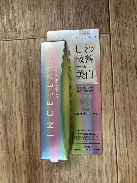 インセラン 薬用ホワイトリンクルクリーム しわ 改善 美白 薬用集中 クリーム 無添加処方 ナイアシンアミド 30g