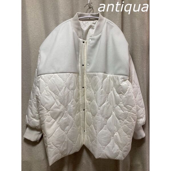 antiqua アンティカ ドッキングアウター コート レディース 長袖 白