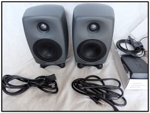 ■■美品■■GENELEC ジェネレック 8320APM ASM GLM Studio モニタースピーカー 音響補正バンドル