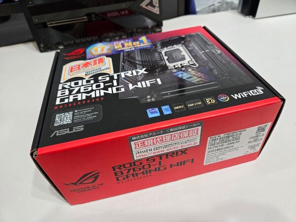 【動作美品】ROG STRIX B760I-GAMING Wi-Fi ITXマザーボード 元箱 付属品完備