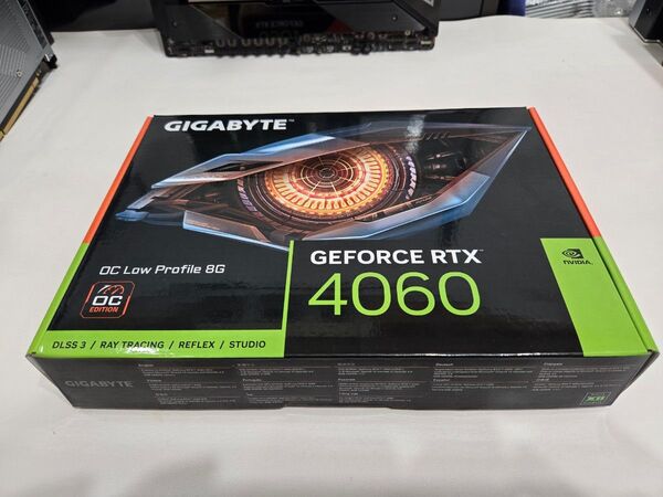 美品 GIGABYTE GeForce RTX 4060 8G LP 正常動作品 ロープロファイル対応グラフィックボード