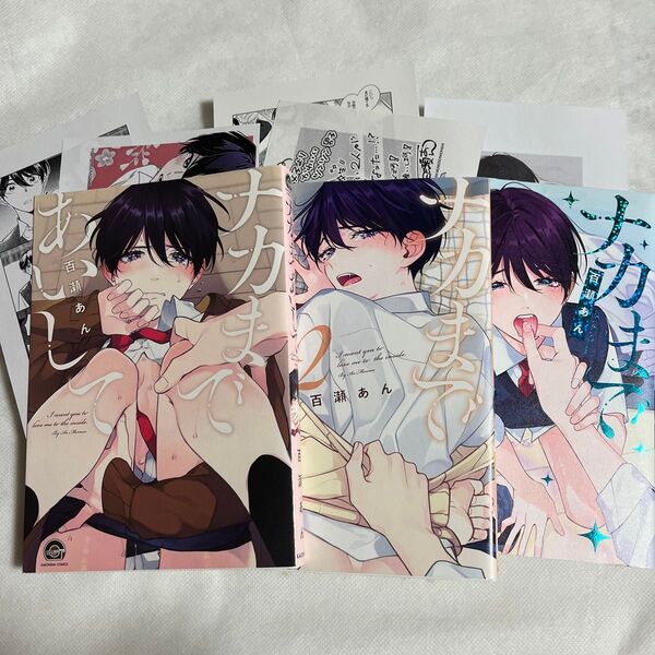 【特典あり】ナカまであいして 1-3巻 百瀬あん セット売り 特典ペーパー アニメイト