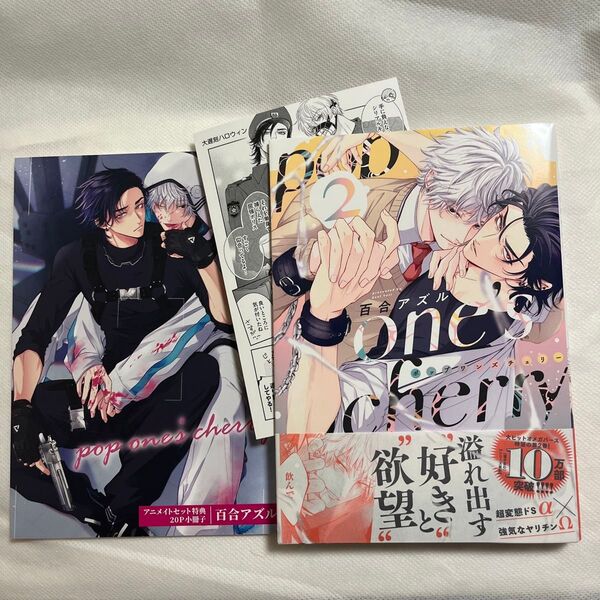 【アニメイト有償特典付き】pop one's cherry 2巻 ペーパー付 20P小冊子付き 初版 帯あり