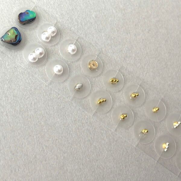 耳ツボジュエリー 耳つぼジュエリー シェル ゴールド パール 金属アレルギー対応 ステンレス かわいい おしゃれ アクセサリー