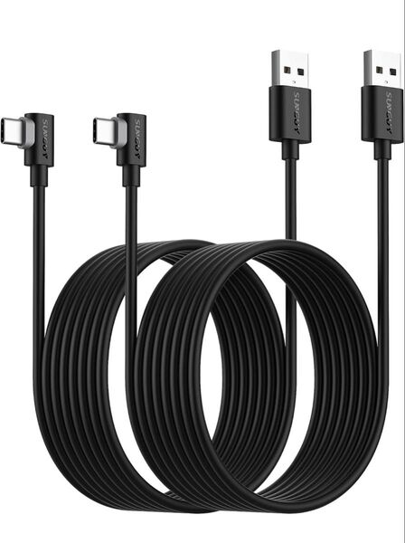 SUNGUY USB Type C ケーブル L字 3M 【10本組】最大18W急速充電 USB C ケーブル USB2