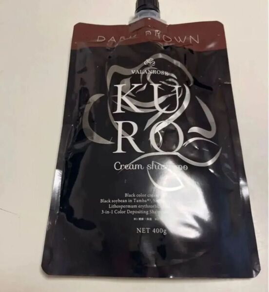 KUROクリームシャンプー VALANROSE バランローズ ダークブラウン 白髪染め 1個 送料無料