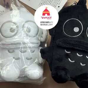 アベイル ハンギョドン ブラック ホワイト マスコットチャーム2点セット 白黒