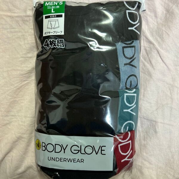メンズ パンツ BODY GLOVE ボクサーブリーフ 4枚組 Lサイズ メンズ下着 前開き ボクサーパンツ