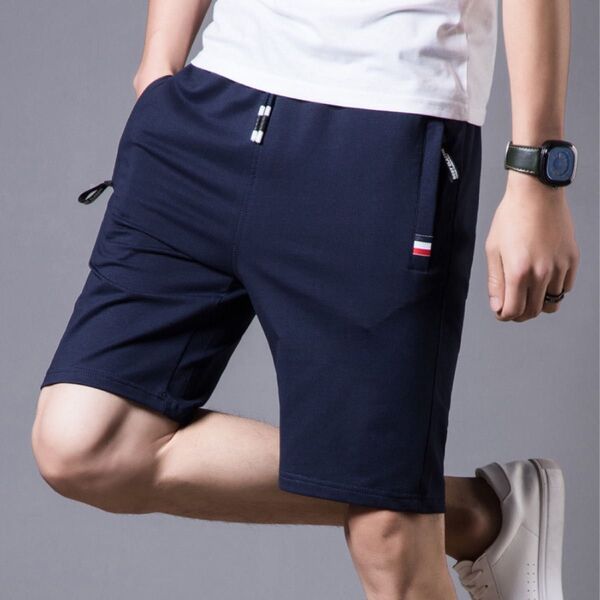 ハーフパンツ ショートパンツ メンズ 半ズボン 5分丈 短パン ネイビー 新品