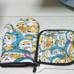 猫柄ミトン&鍋敷きセット 新品未使用