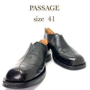 CYDWOQ【サイドウォック】 PASSAGE【パッセージ】 size41(25.5〜26)本革 ブラック アメリカ製