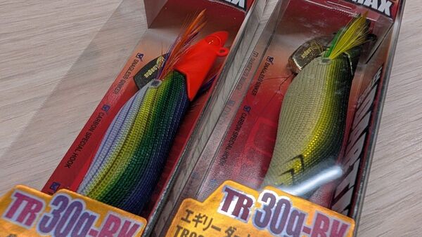 エギリー ダートマックス TR30g-BK TR03 スーパーアジゴールド、TR22 OHパープルボーダーパープル エギング