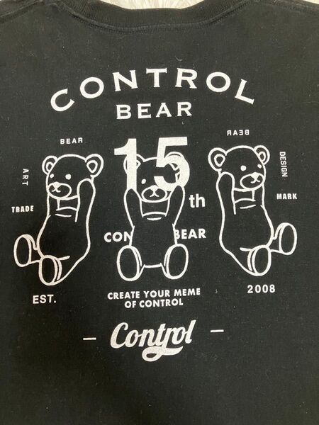 グラニフ graniph CONTROL BEAR 15th Tシャツ M 黒