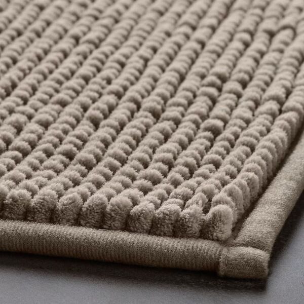 【新品・未使用】IKEA イケア トフトボー バスマット トイレマット ダークベージュ 40x60cm
