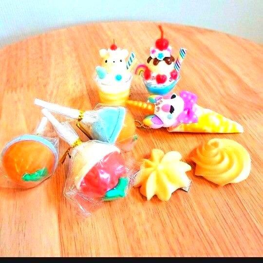 レトロ デコ スイーツ パフェ 他まとめ売り ままごと ハンドメイド ミニチュアチャーム