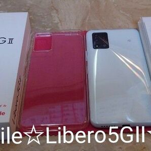 ☆Ymobile☆Libero5GⅡ☆美品☆オマケ(貼付済ガラスフィルム&装着済ソフトクリアカバー)☆