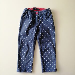 Mini Boden ミニボーデン 水玉のデニムパンツ 7Y 中古 洗い替え キッズ