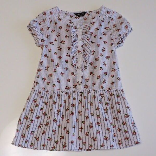 中古 美品 COMME CA ISM 花柄のワンピース 100 コムサイズム キッズワンピース 子供服 着用少