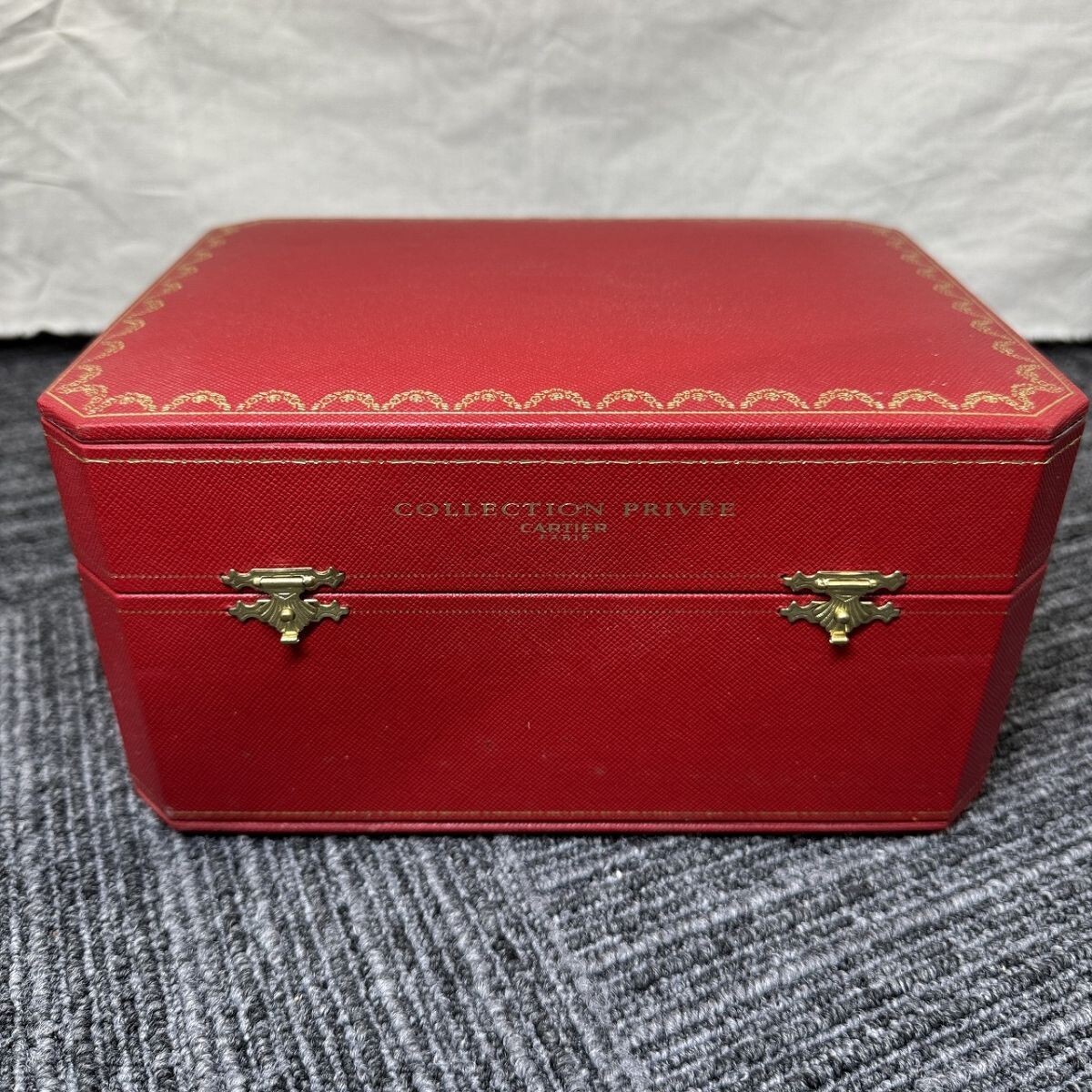 Cartier カルティエ Watch 時計 ケース 外箱 2段 赤×黒