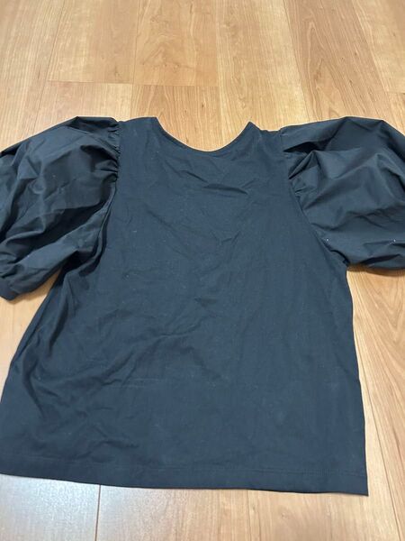 半袖Tシャツ 半袖 トップス ブラック 無地 GU