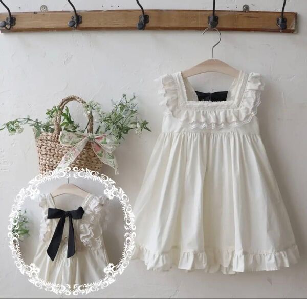 Jurans onepiece puella FLO 韓国子供服 新品未使用 ノースリーブ ワンピース