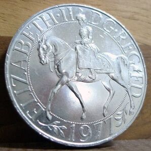 イギリス 25ペンス 1977年 エリザベス 在位25周年 硬貨 古銭 まとめ