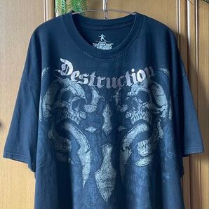 Chuck Liddell MMA elite Destruction 2XL Tシャツ ブラック