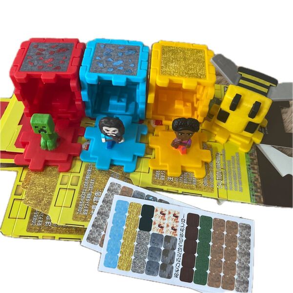 マイクラ マインクラフト 4個 ハッピーセット マクドナルド シール2枚