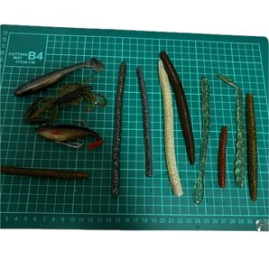 19 ワームまとめ売り 引退セット センコー ゲーリーヤマモト フラッシュジェイ バス釣り ワーム 釣具 釣り