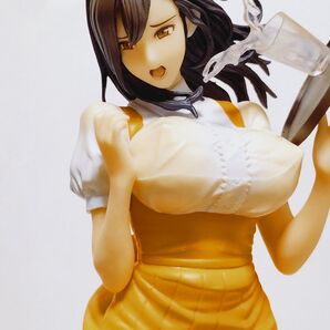 水濡れで透ける美人ウェイトレスフィギュア 高さ約29cm 織田non 超美品