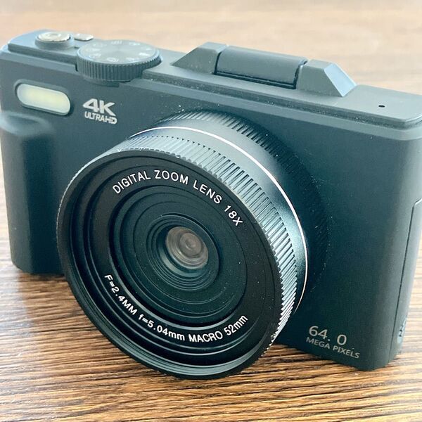 デジカメ 4K デジタルカメラ コンパクト AFオートフォーカス18倍デジタル 動作確認済