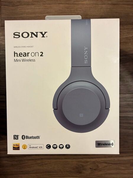 【ジャンク】h.ear on 2 Mini Wireless ワイヤレスステレオヘッドセット WH-H800 ムーンリットブルー