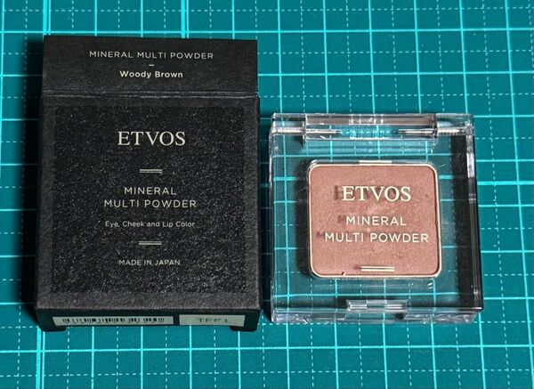 エトヴォス ETVOS ミネラル マルチパウダー I ウッディブラウン チーク アイブロウ リップカラー フェイスカラー