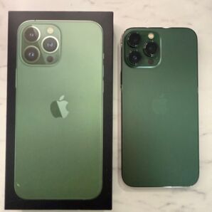 【iPhone13ProMax グリーン 512GB SIMフリー版】ケース付き Apple 初期化済み 箱付