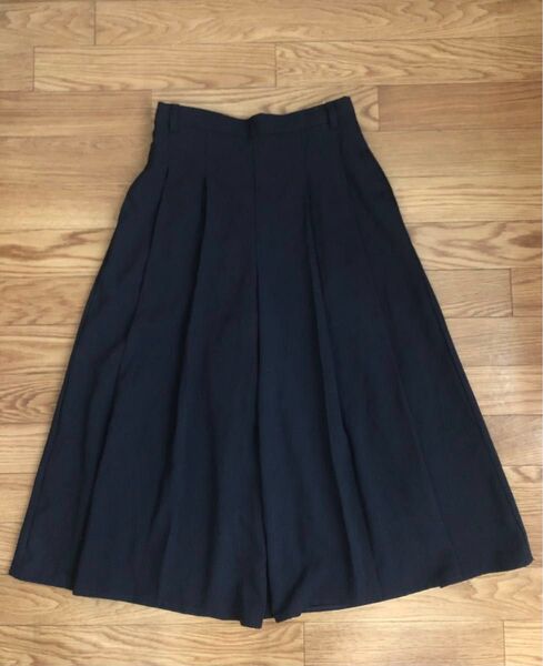HK WORKS LONDON ガウチョパンツ ワイドパンツネイビー Mサイズ しまむら