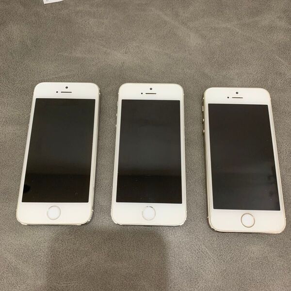 iPhone 5s 16GB ゴールド シルバー 3台まとめ売り 本体 751