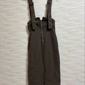 【MURUA】サスペンダー付きペンシルスカート